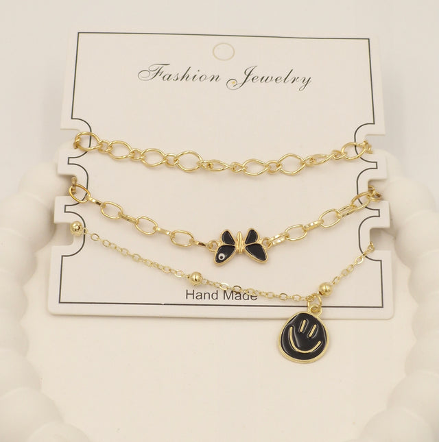 Trendy Gold Charm Bracelet for Women & Girls – Stylish Layered Fashion Jewellery