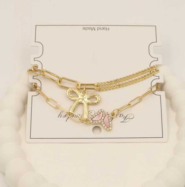 Trendy Gold Charm Bracelet for Women & Girls – Stylish Layered Fashion Jewellery