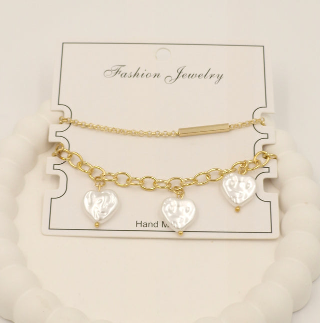 Trendy Gold Charm Bracelet for Women & Girls – Stylish Layered Fashion Jewellery