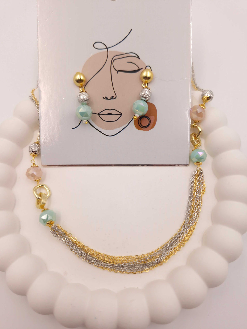 Trendy Beaded Necklace & Earrings Set for Women and Girls | Fashion Jewellery Combo