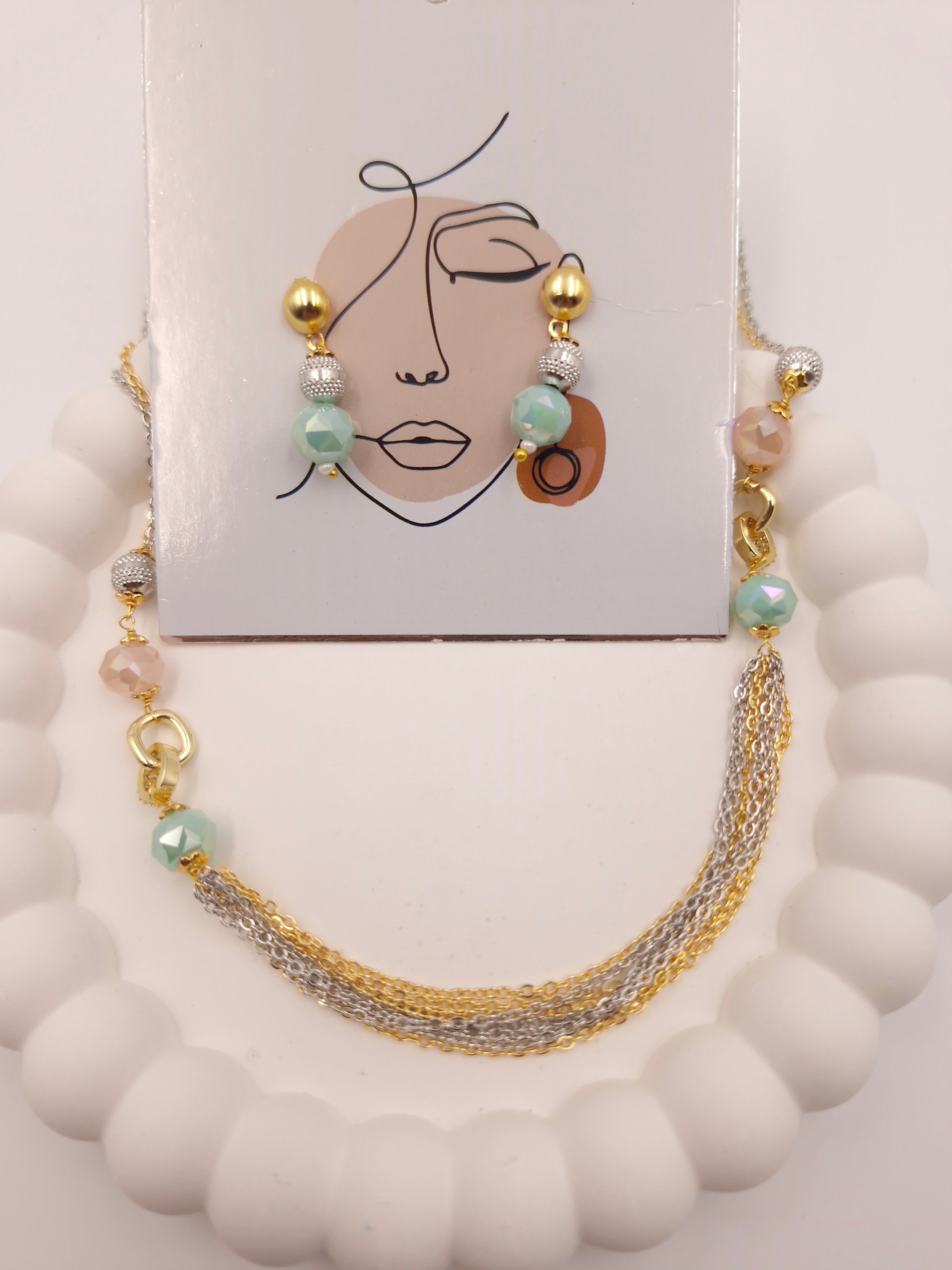 Trendy Beaded Necklace & Earrings Set for Women and Girls | Fashion Jewellery Combo