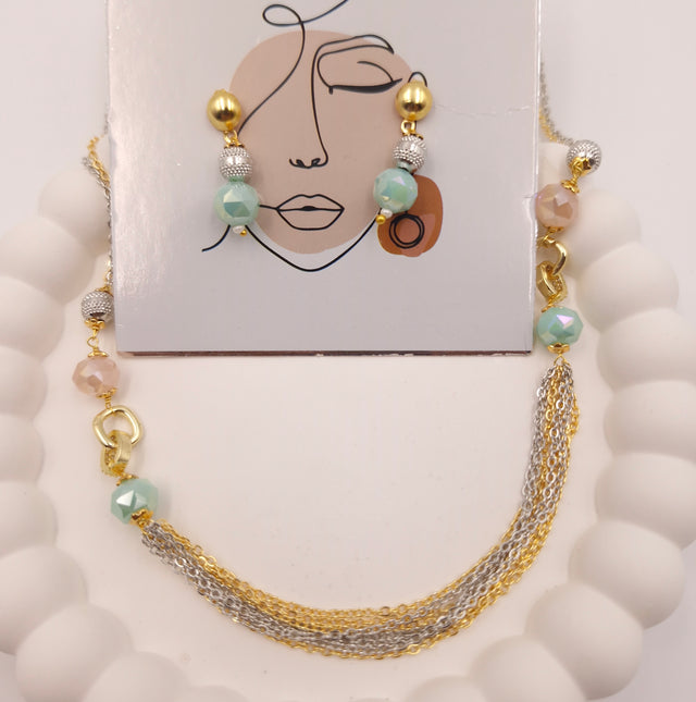 Trendy Beaded Necklace & Earrings Set for Women and Girls | Fashion Jewellery Combo