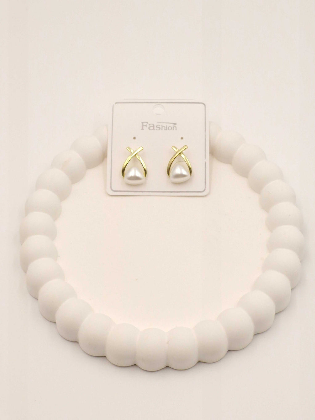 Gold Plated Pearl Stud Earrings for Women | Stylish Daily Wear Jewellery