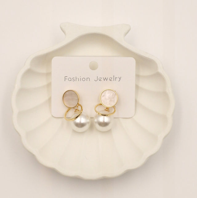 Gold-Plated Pearl Drop Earrings for Women | Stylish Fashion Jewellery