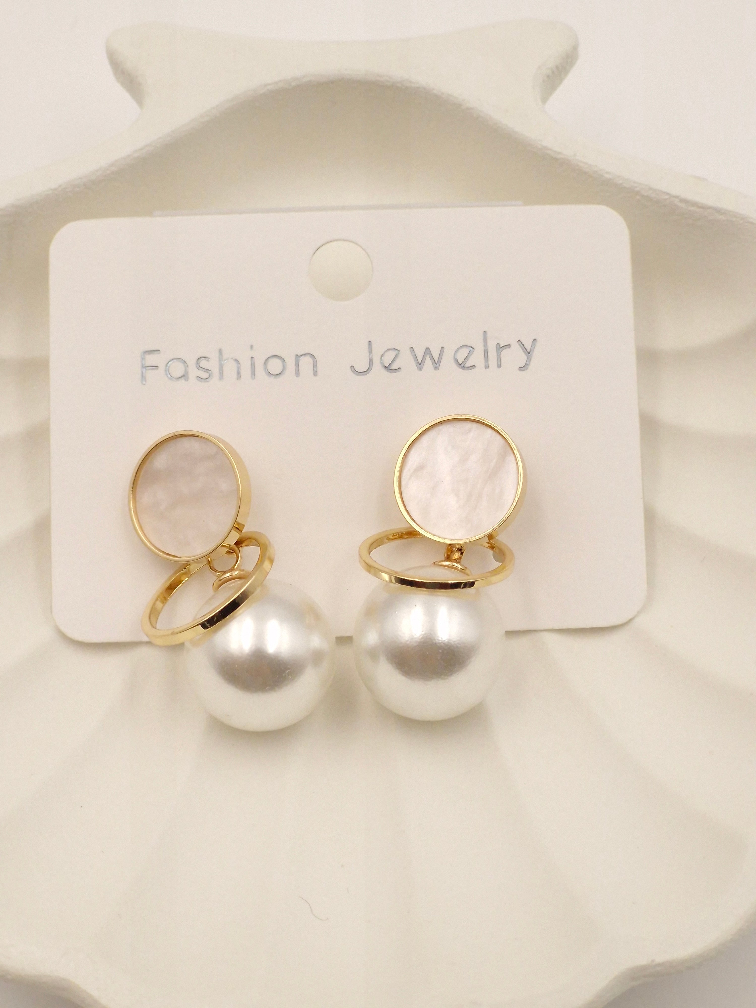 Gold-Plated Pearl Drop Earrings for Women | Stylish Fashion Jewellery