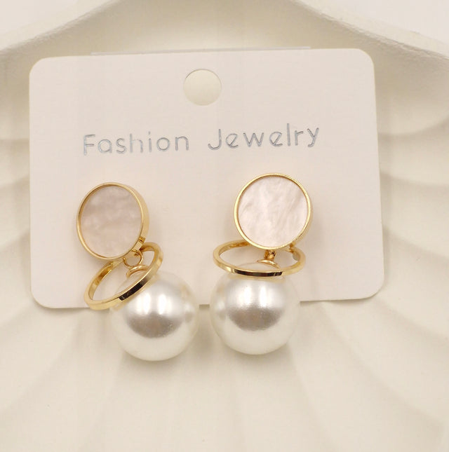 Gold-Plated Pearl Drop Earrings for Women | Stylish Fashion Jewellery
