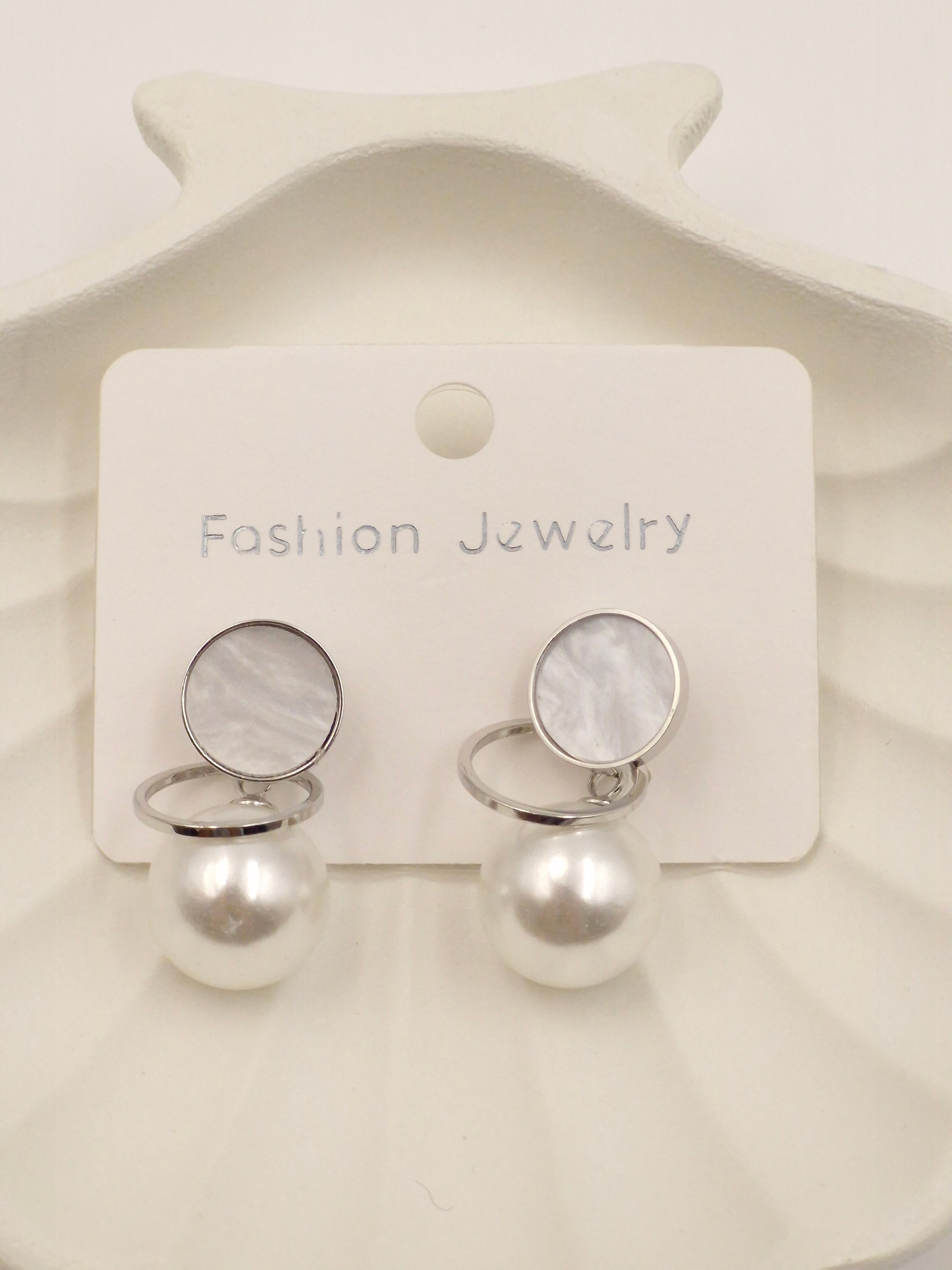 Silver Pearl Drop Earrings for Women | Stylish Fashion Jewellery