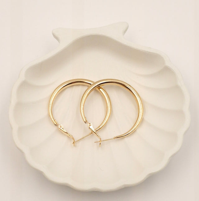 Classic Gold Hoop Earrings – Minimalist Everyday Jewelry
