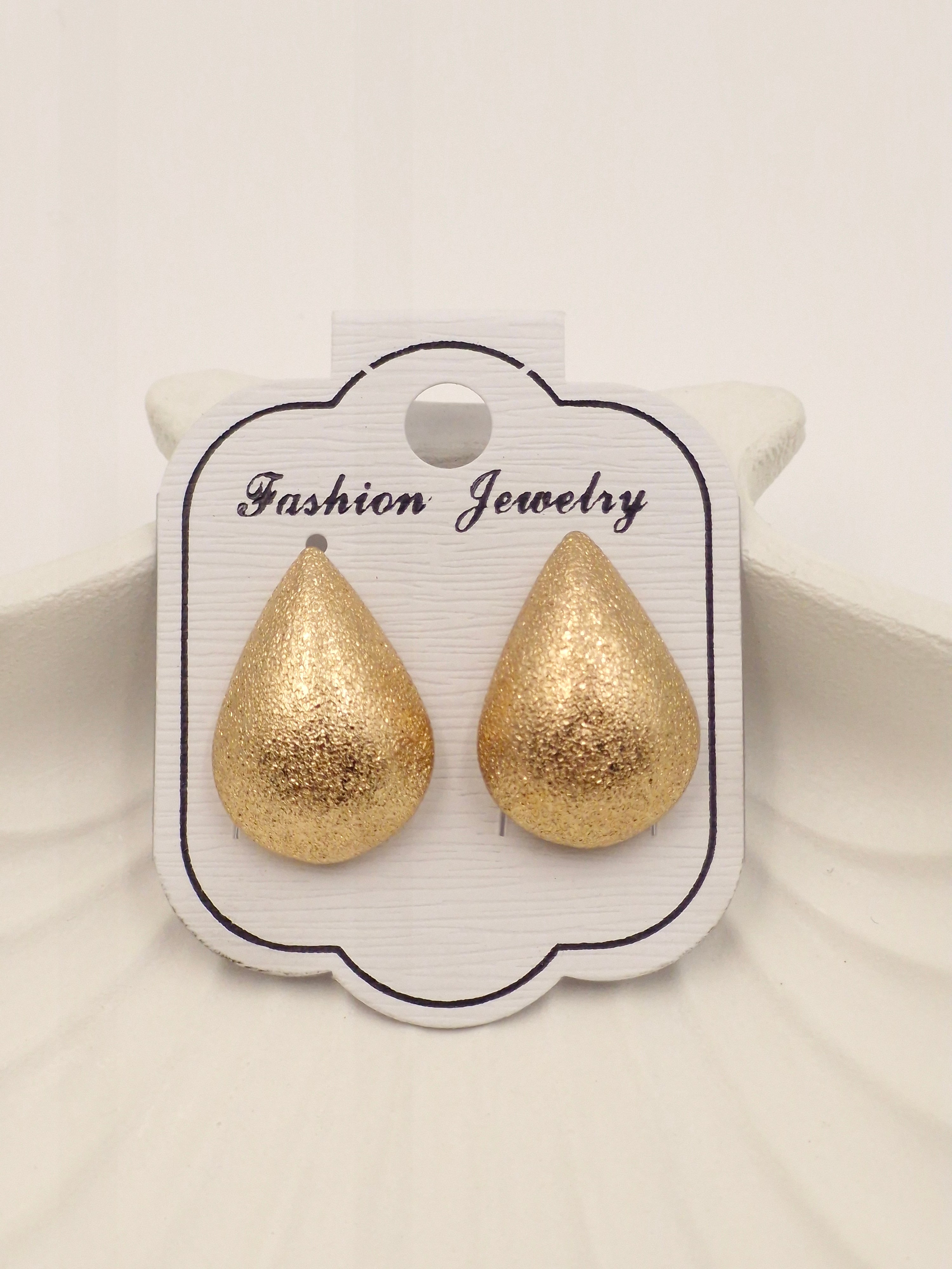 Gold Teardrop Stud Earrings – Bold Modern Jewelry