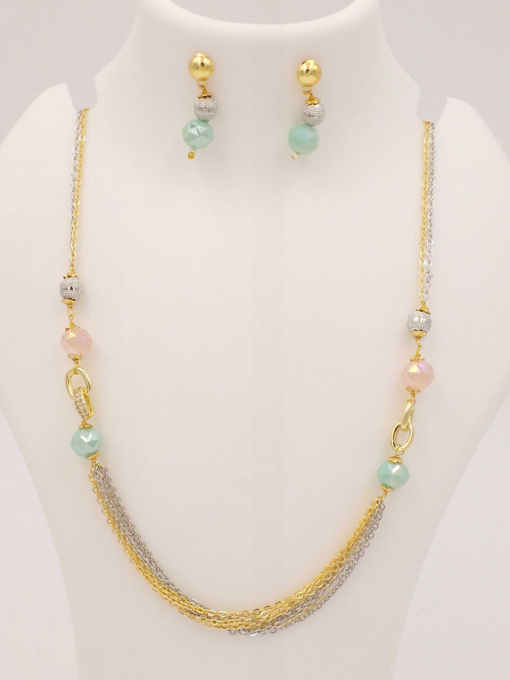 Trendy Beaded Necklace & Earrings Set for Women and Girls | Fashion Jewellery Combo