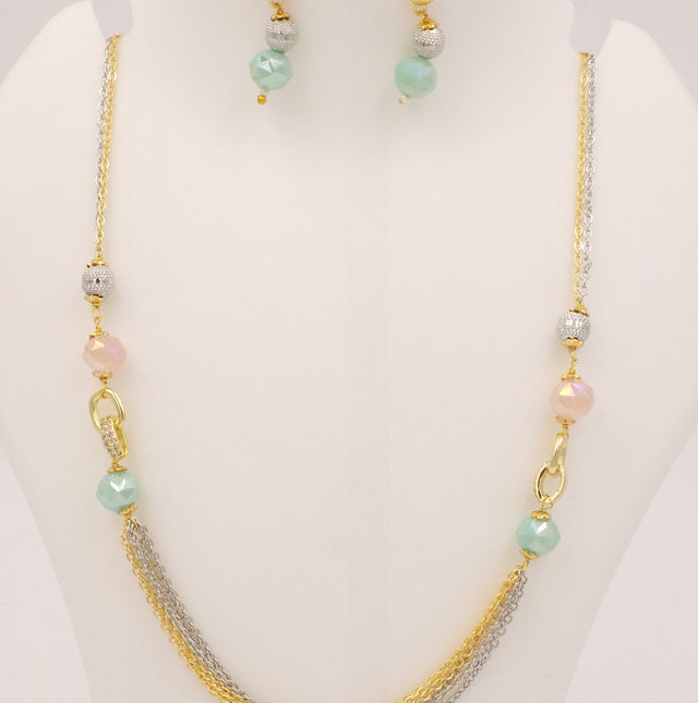 Trendy Beaded Necklace & Earrings Set for Women and Girls | Fashion Jewellery Combo