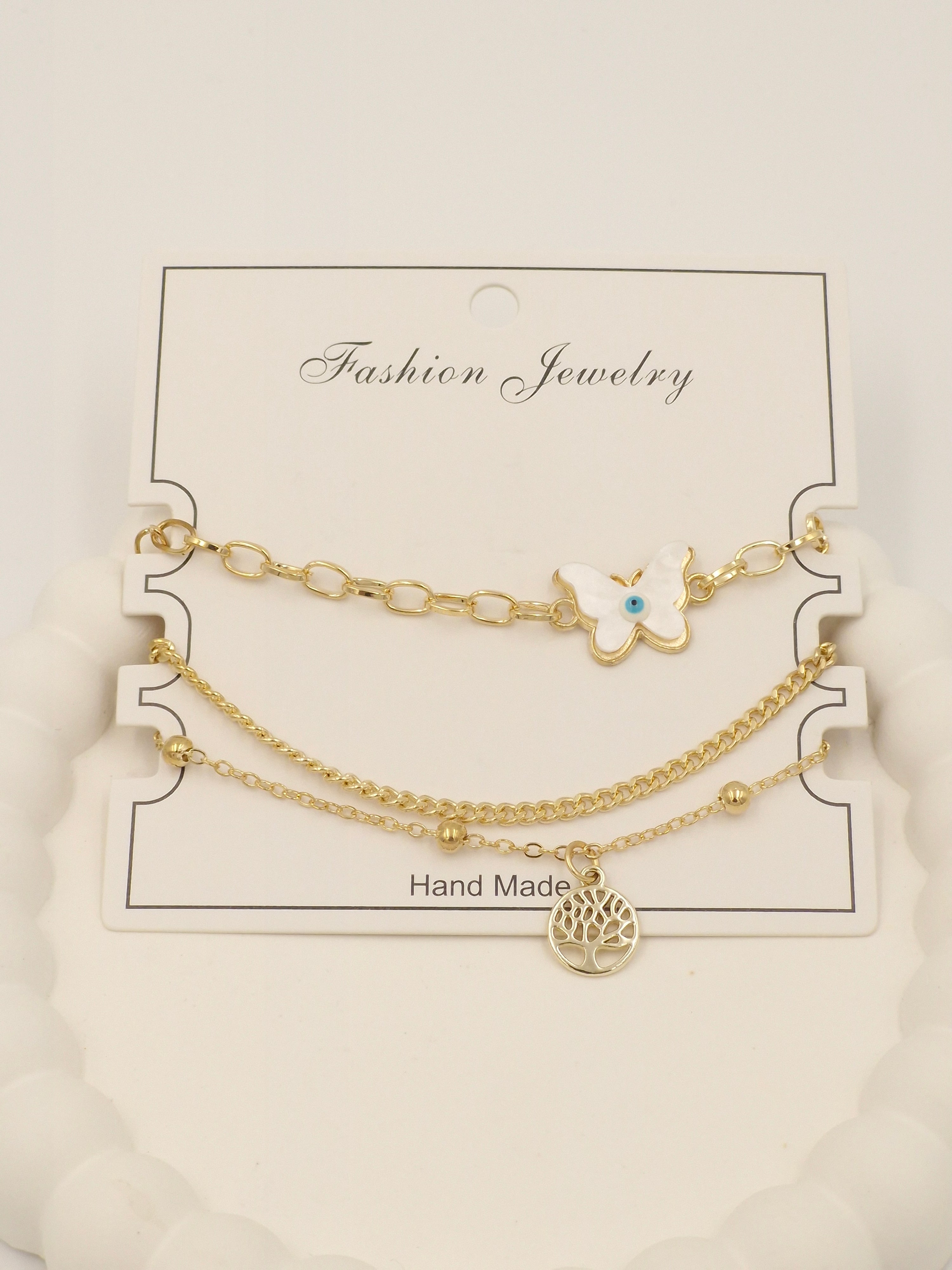 Trendy Gold Charm Bracelet for Women & Girls – Stylish Layered Fashion Jewellery