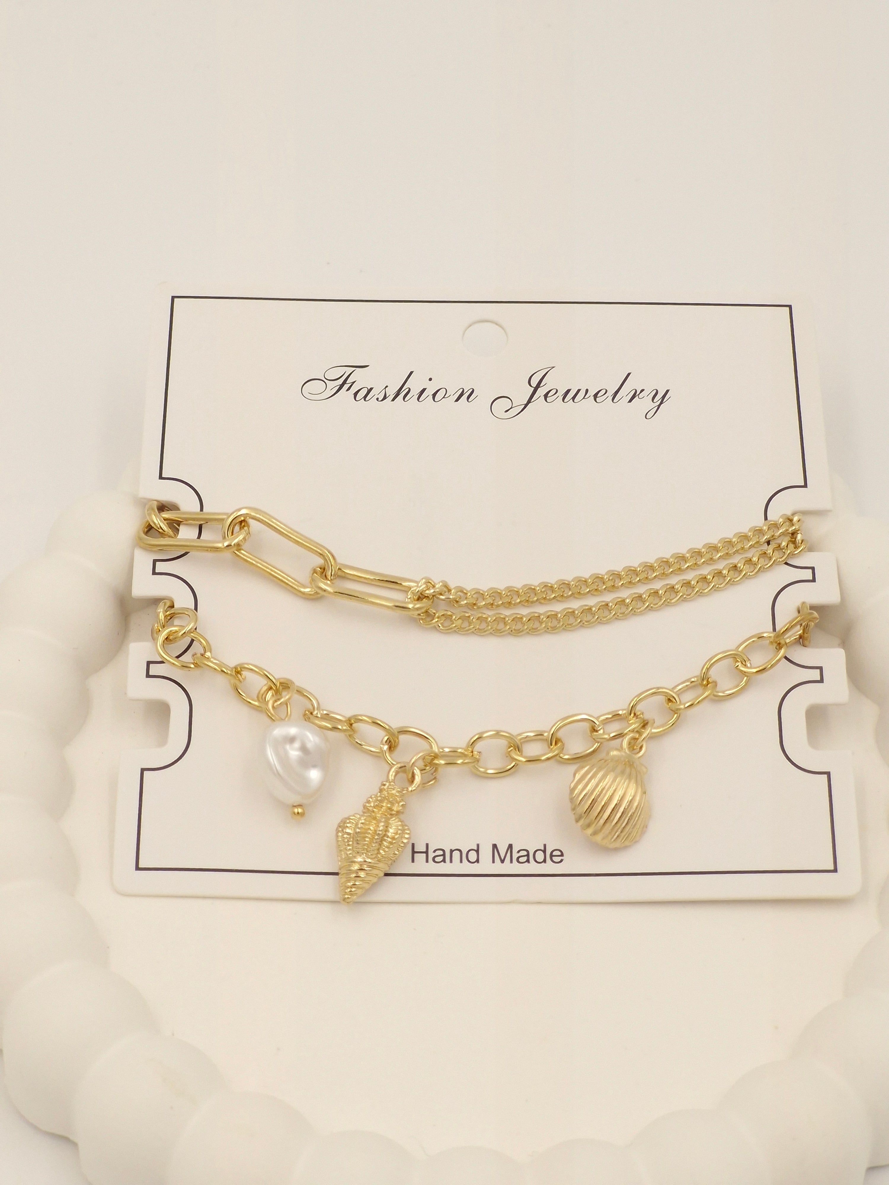 Trendy Gold Charm Bracelet for Women & Girls – Stylish Layered Fashion Jewellery