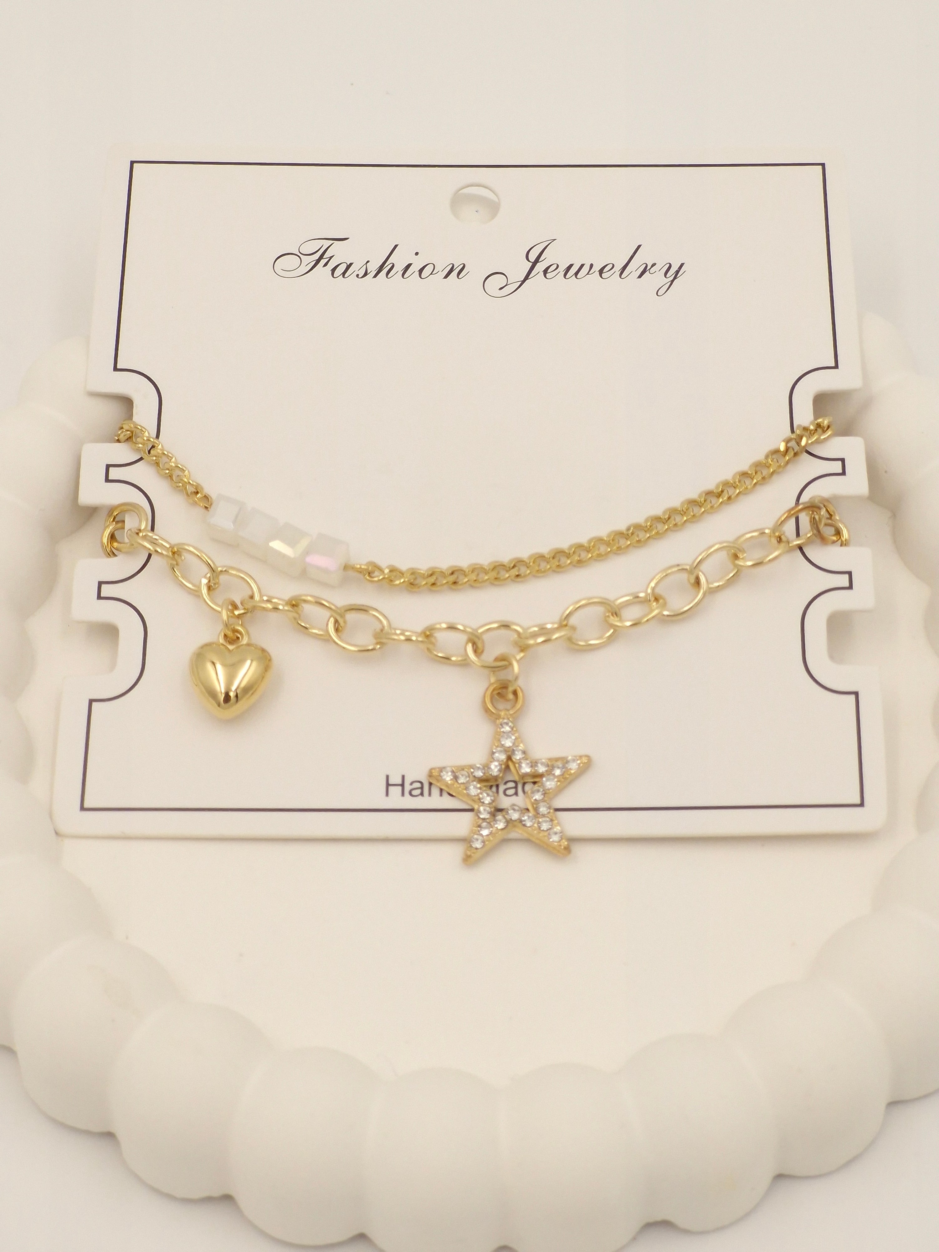 Trendy Gold Charm Bracelet for Women & Girls – Stylish Layered Fashion Jewellery