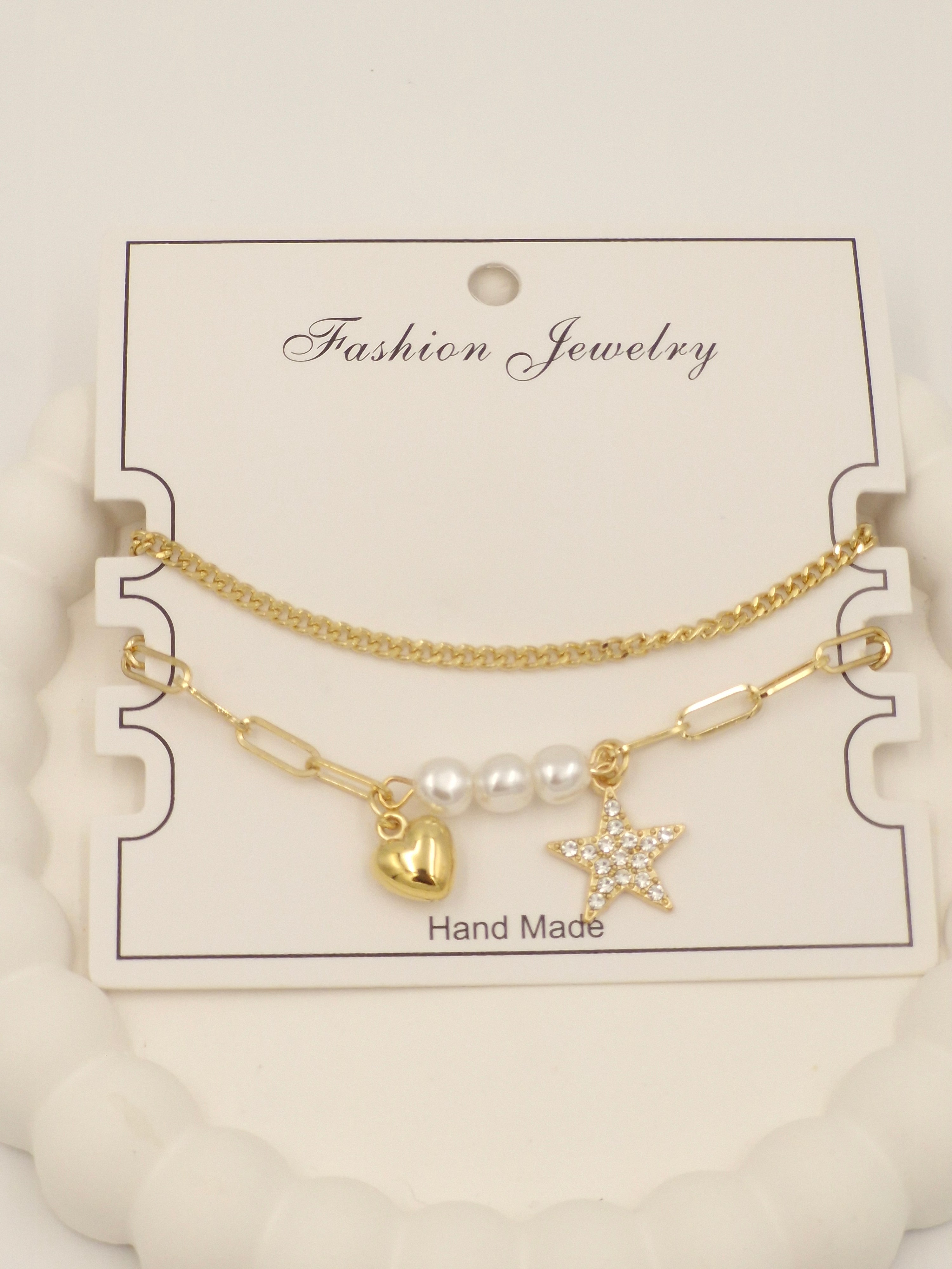 Trendy Gold Charm Bracelet for Women & Girls – Stylish Layered Fashion Jewellery