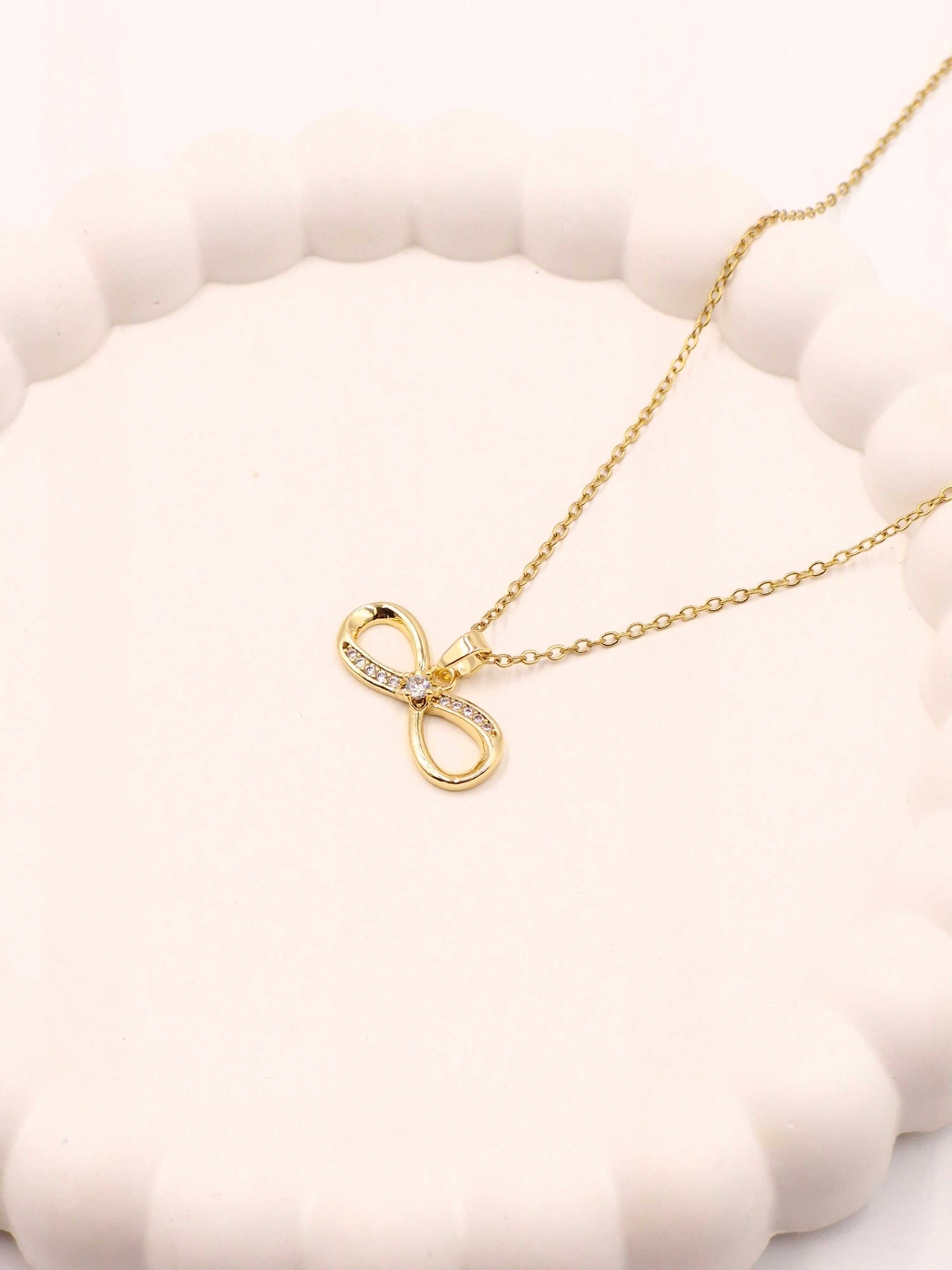 Infinity Love Gold Necklace | Anti-Tarnish Daily Wear