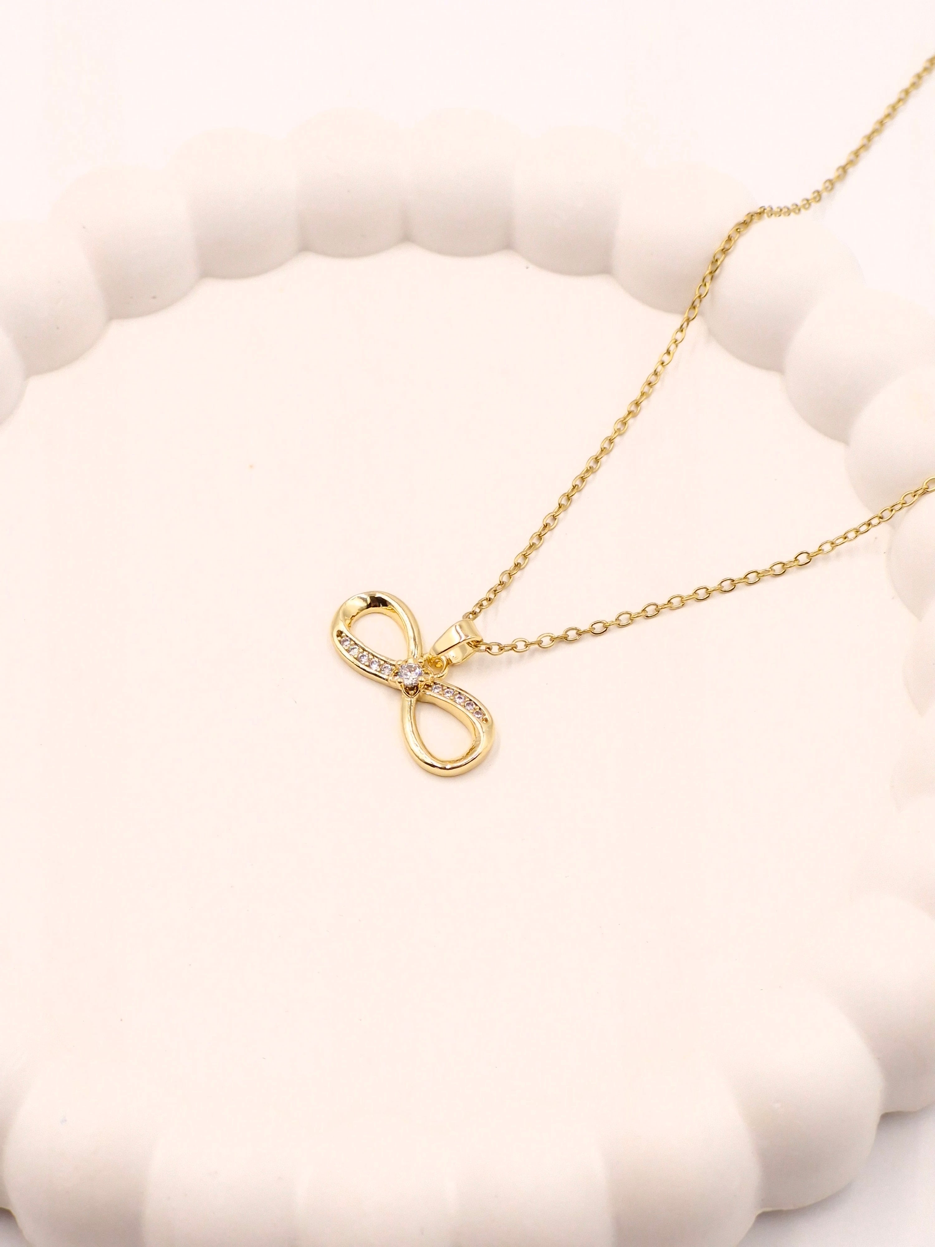 Infinity Love Gold Necklace | Anti-Tarnish Daily Wear