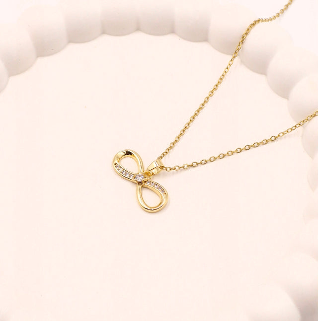 Infinity Love Gold Necklace | Anti-Tarnish Daily Wear