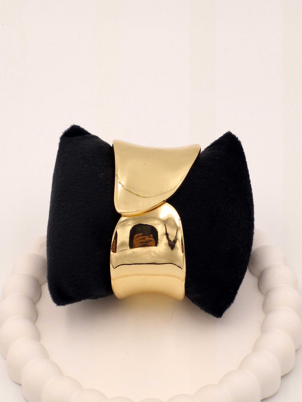 Anti-Tarnish Broad Gold Plated Stainless Steel Open Kada – Premium Gloss Finish