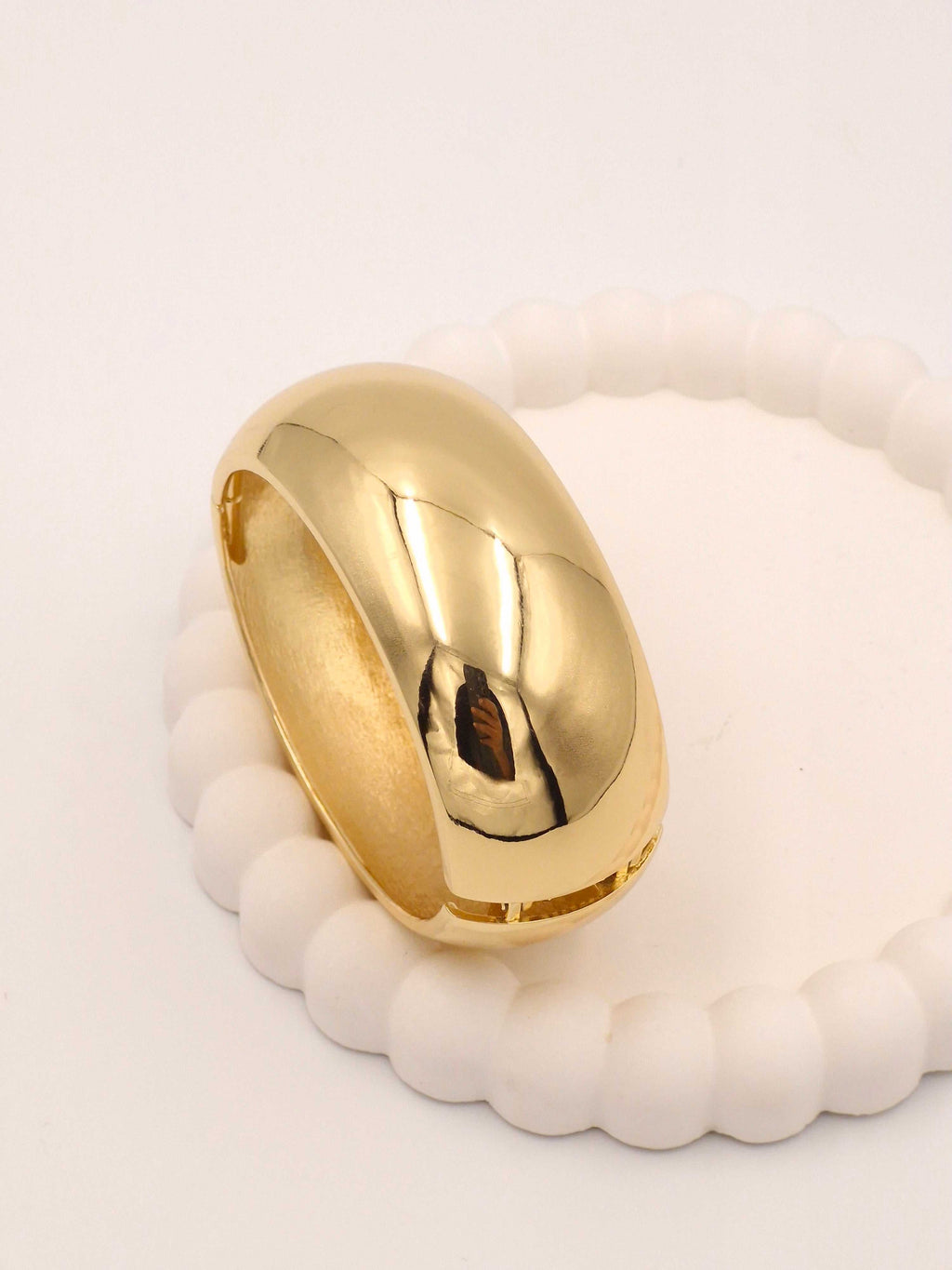 Anti-Tarnish Broad Gold Plated Stainless Steel Openable Kada – Premium Gloss Finish