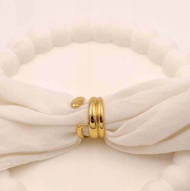 Unique Sculptural Gold Ring for Women | Waterproof & Anti-Tarnish