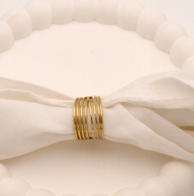 Statement Multi-Layer Coiled Ring | Anti-Tarnish Golden Wrap