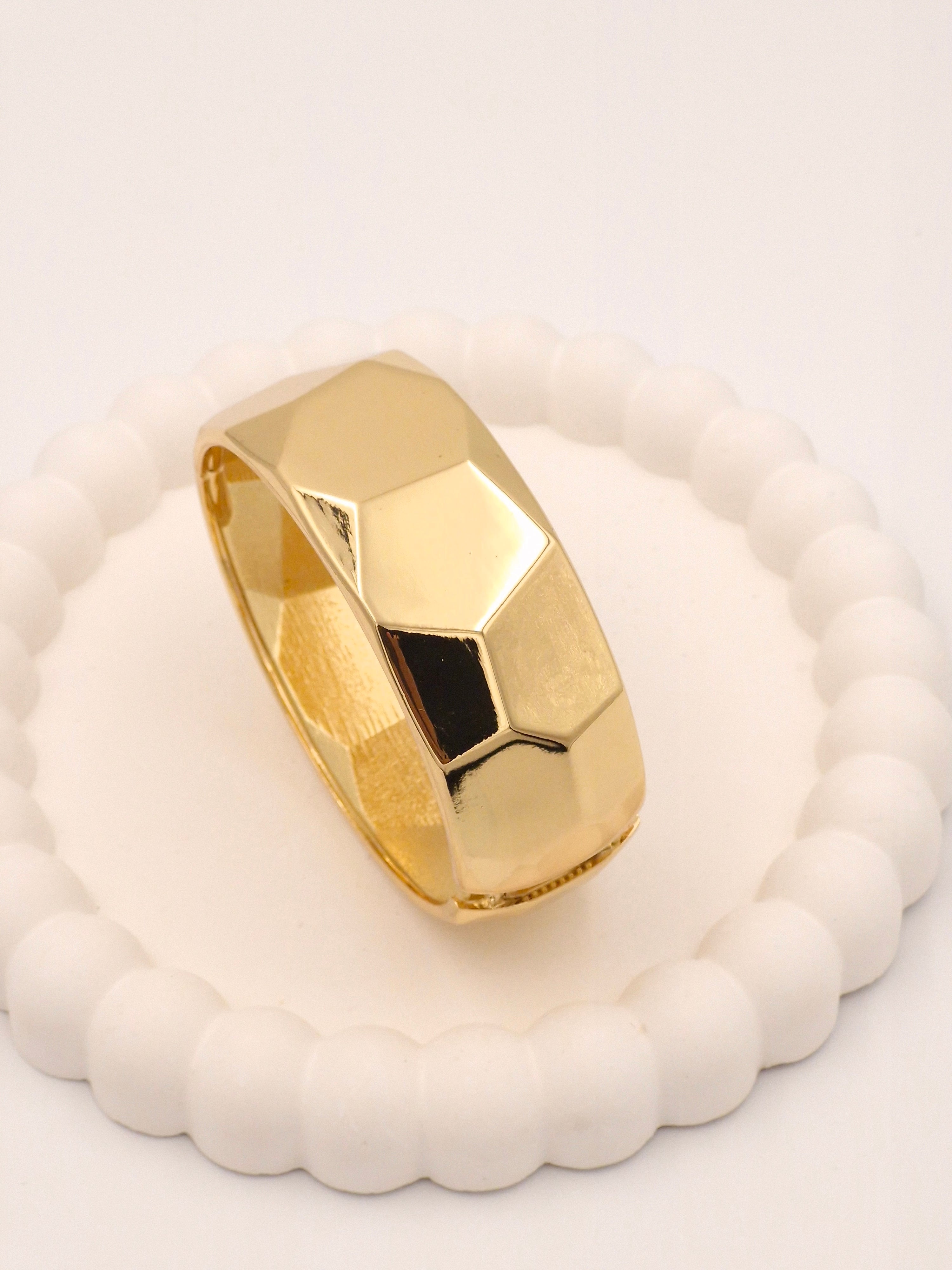 Premium Anti-Tarnish Gold Plated Stainless Steel Broad Kada – High Shine Finish