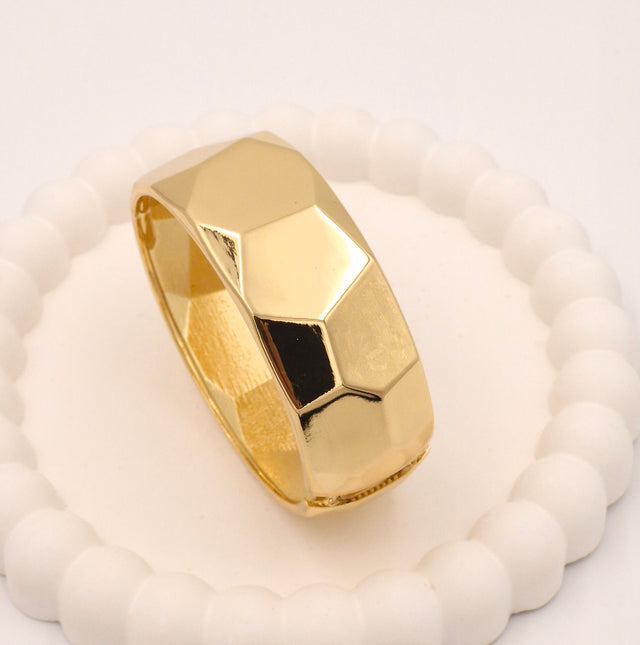 Premium Anti-Tarnish Gold Plated Stainless Steel Broad Kada – High Shine Finish