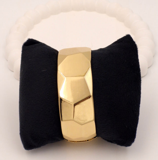 Premium Anti-Tarnish Gold Plated Stainless Steel Broad Kada – High Shine Finish