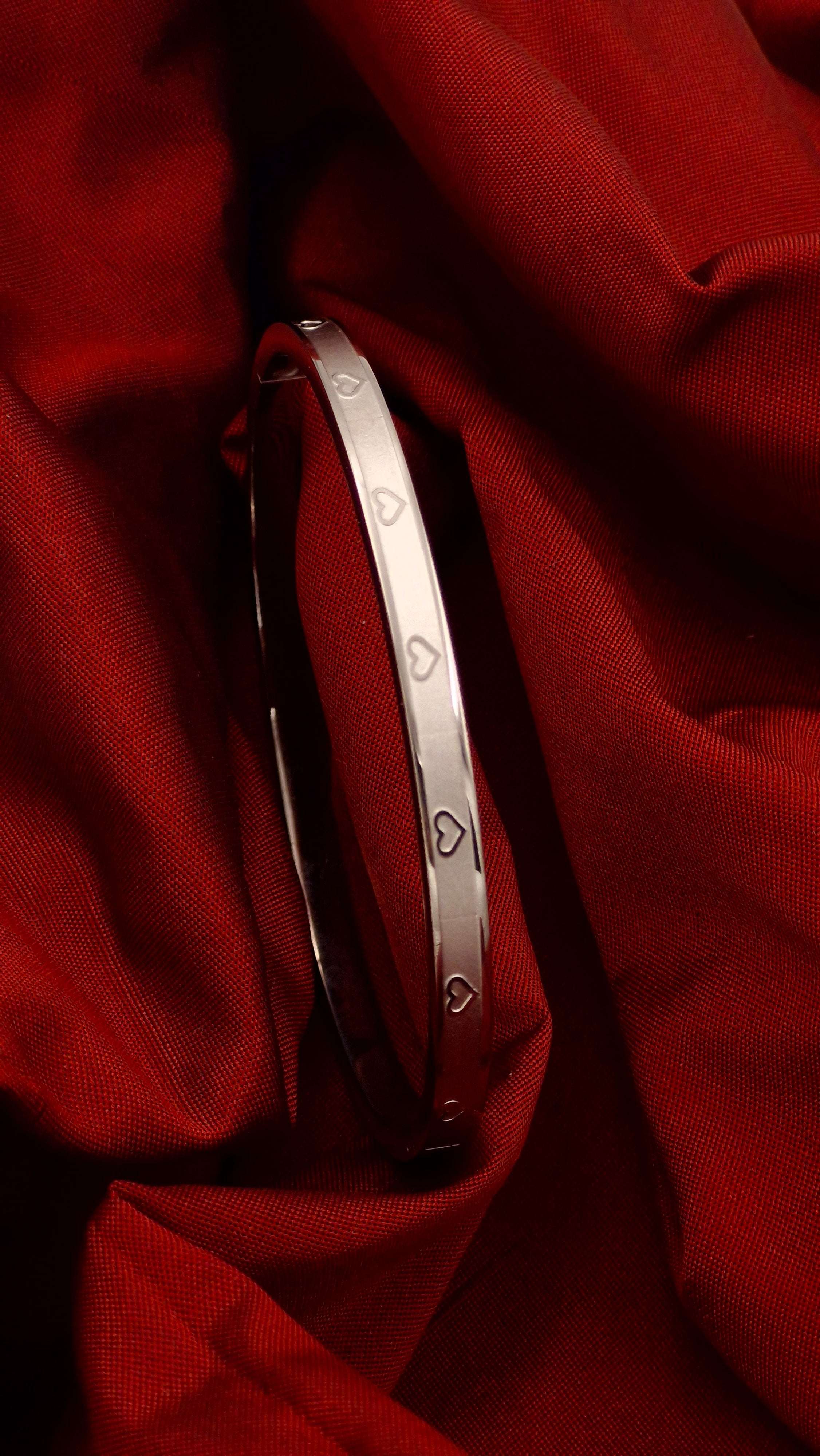 Everlasting Heart Kada – Stainless Steel Anti-Tarnish Bangle (1 Kada)
