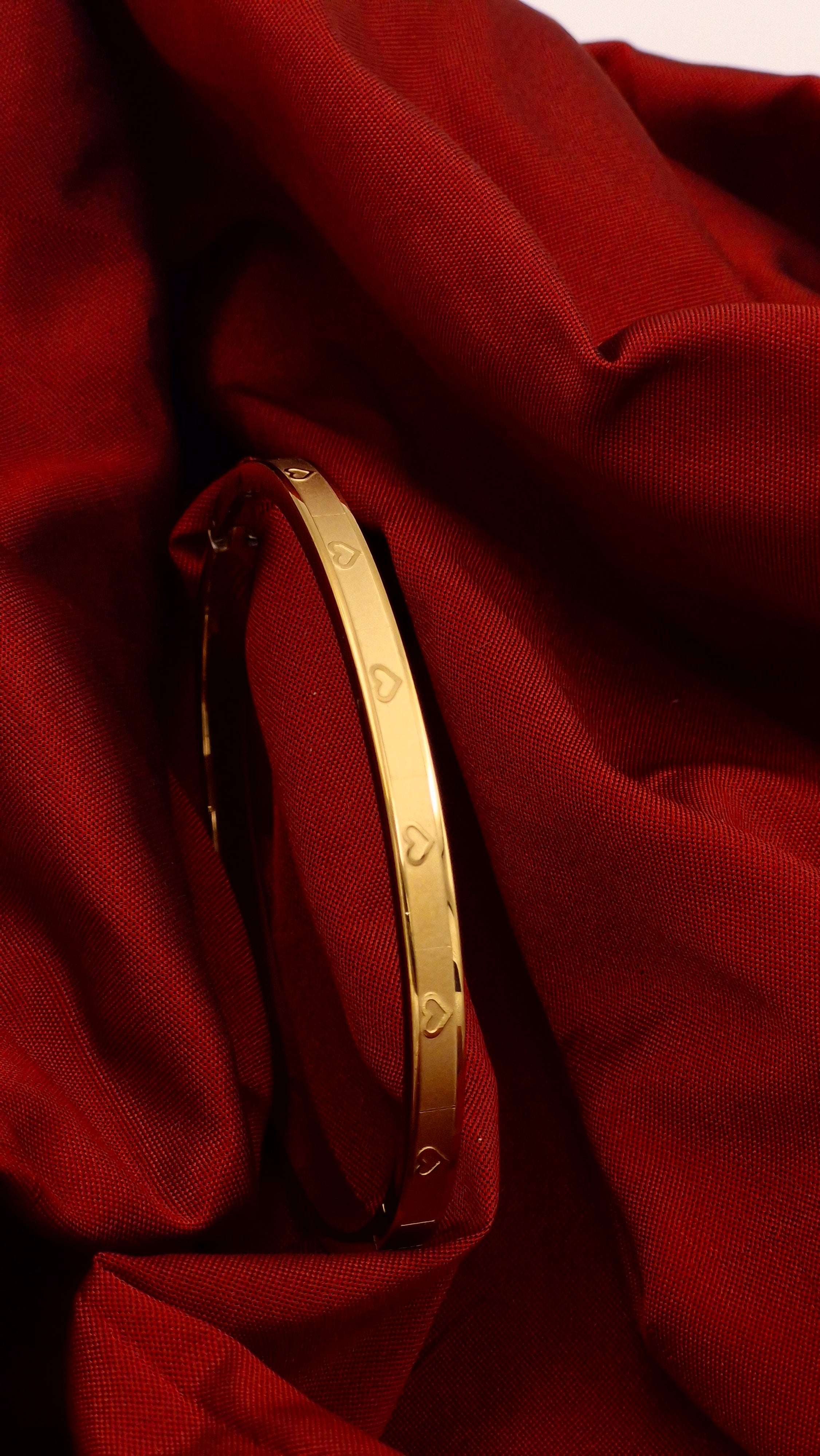 Everlasting Heart Kada – Stainless Steel Anti-Tarnish Bangle (1 Kada)