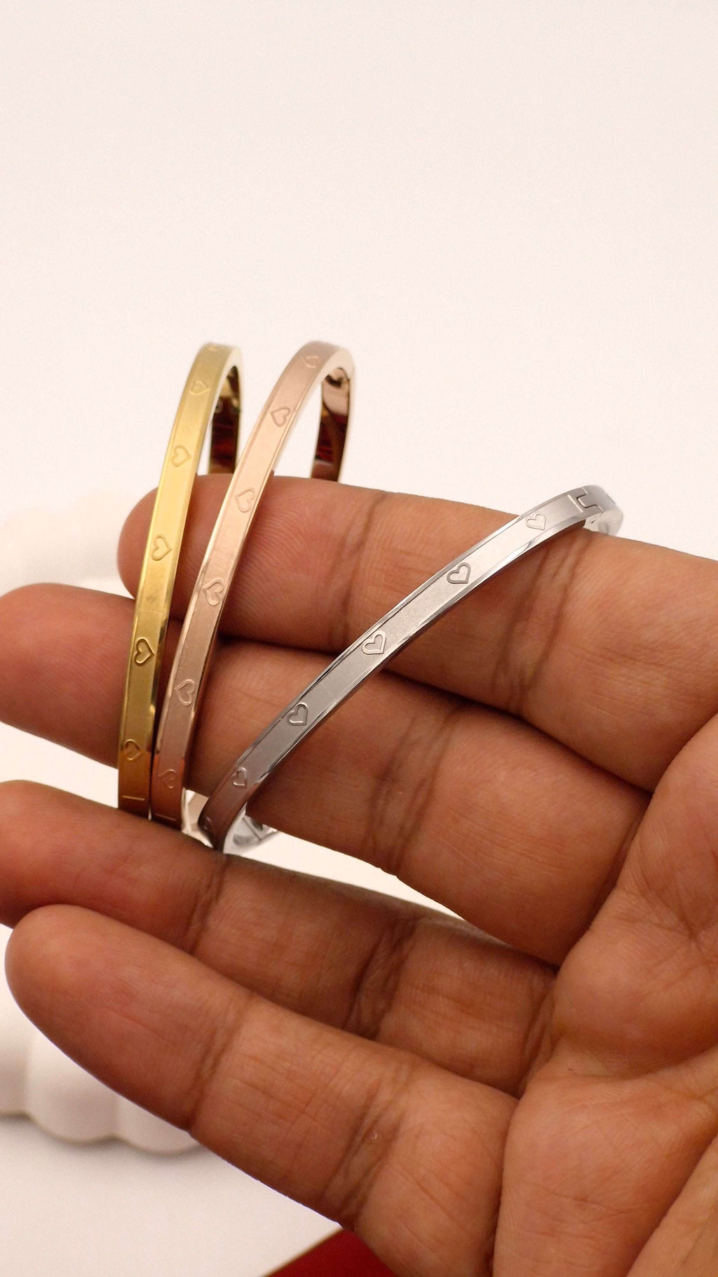 Everlasting Heart Kada – Stainless Steel Anti-Tarnish Bangle (1 Kada)