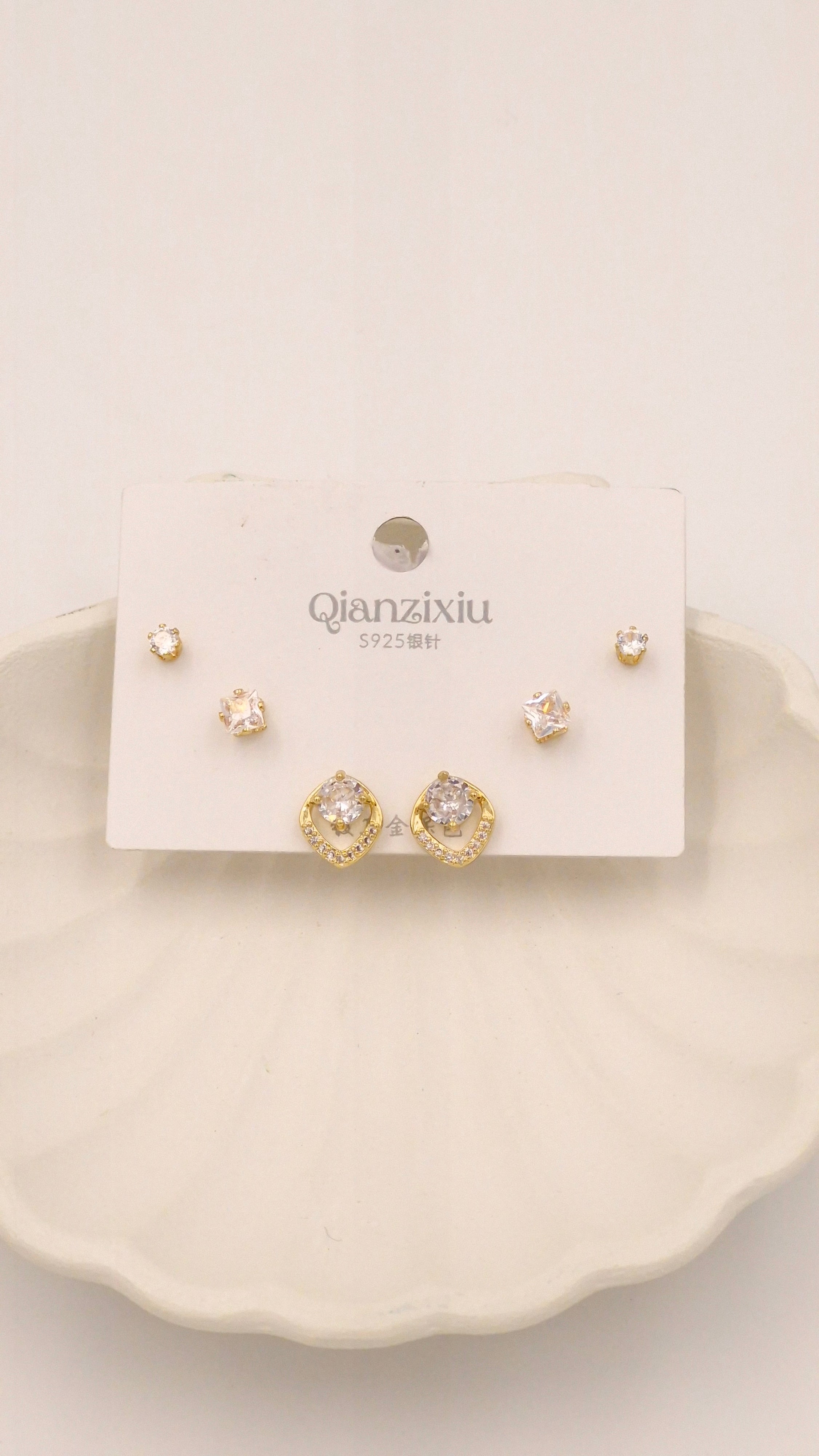 Minimalist Gold Plated Earring Set for Women Casual in Ahmedabad Gujarat