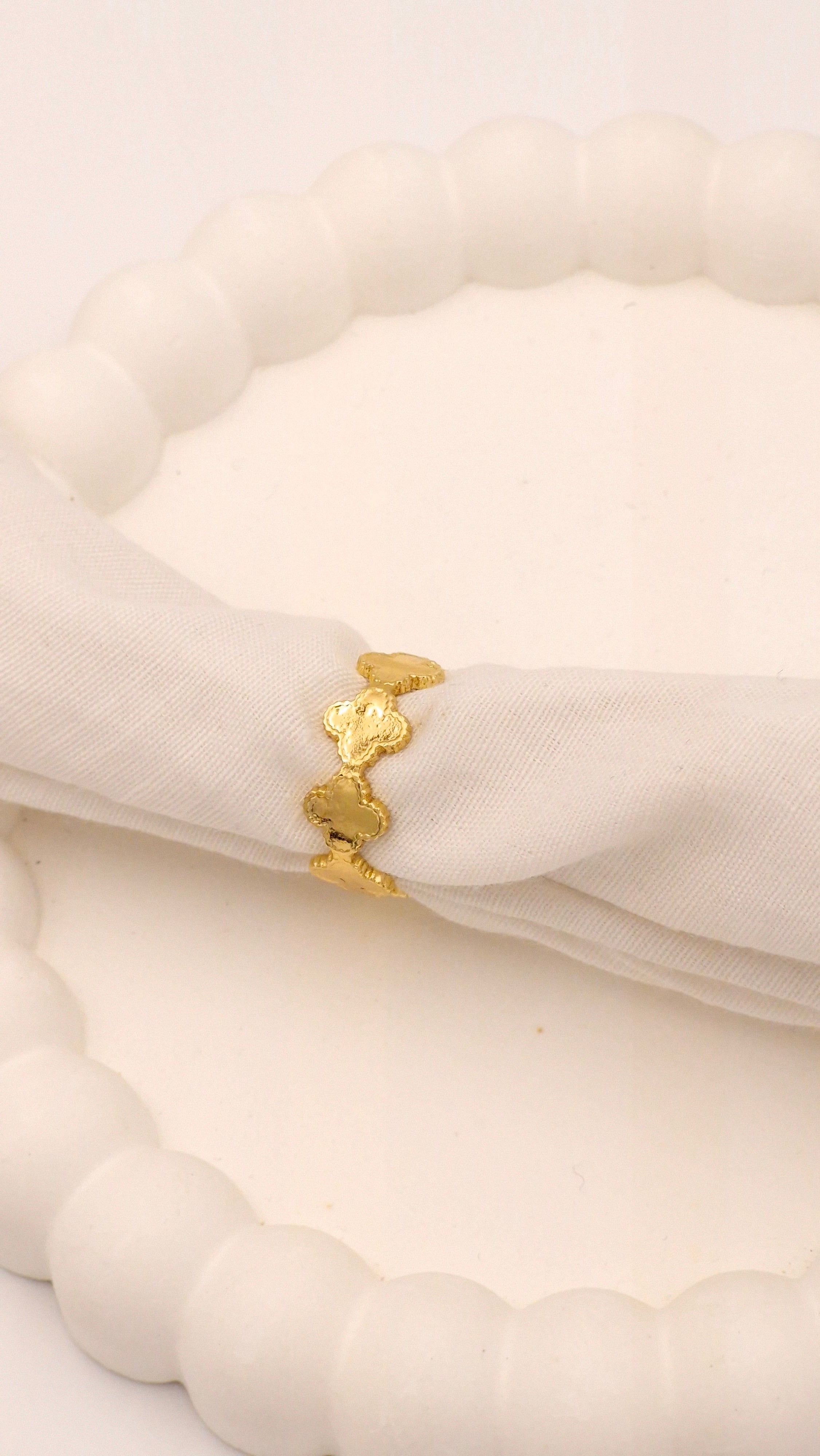 Floral Gold Ring for Women Wedding Wear India