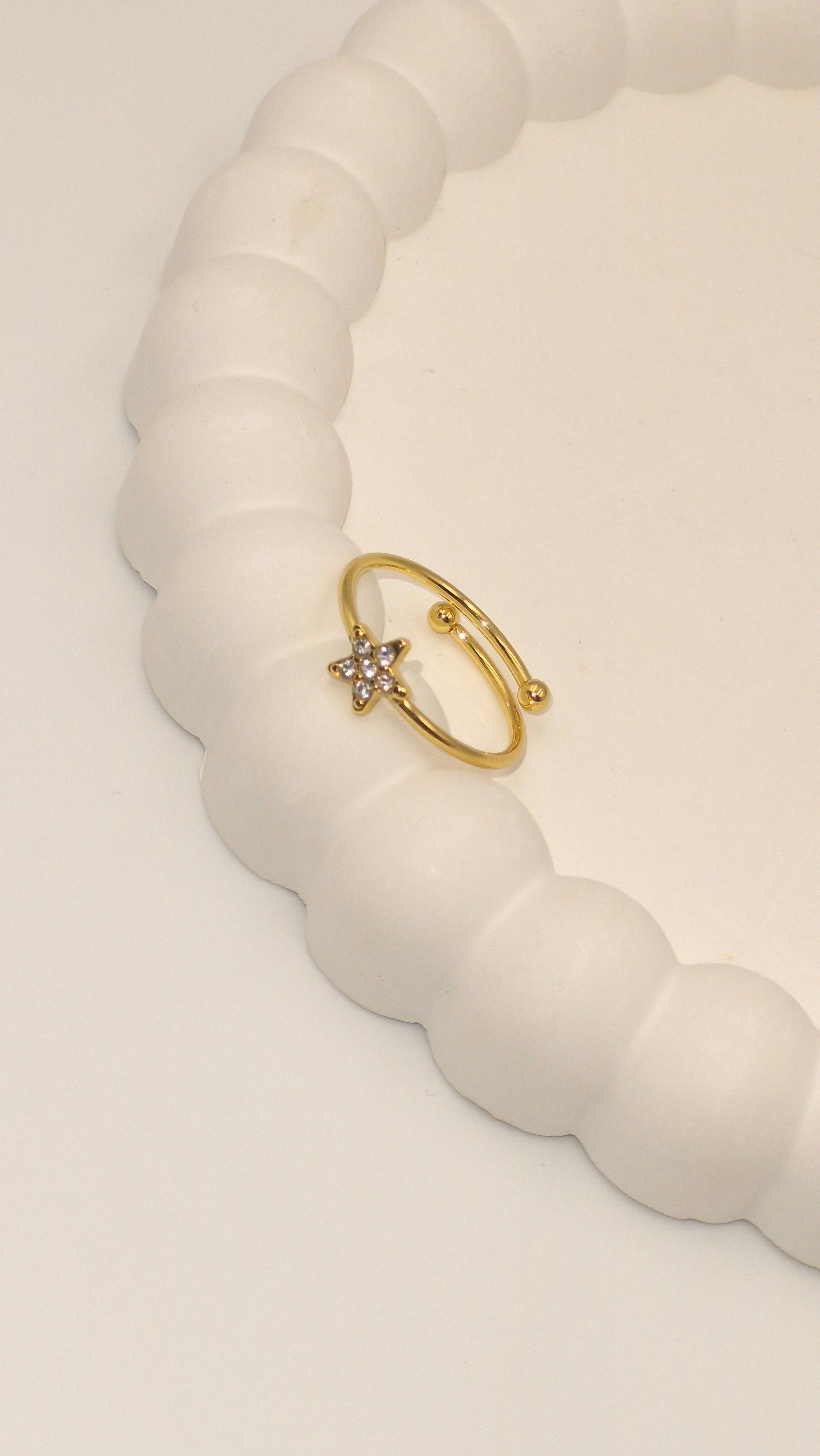 Star Gold Plated Ring for Women Casual in Ahmedabad Gandhinagar