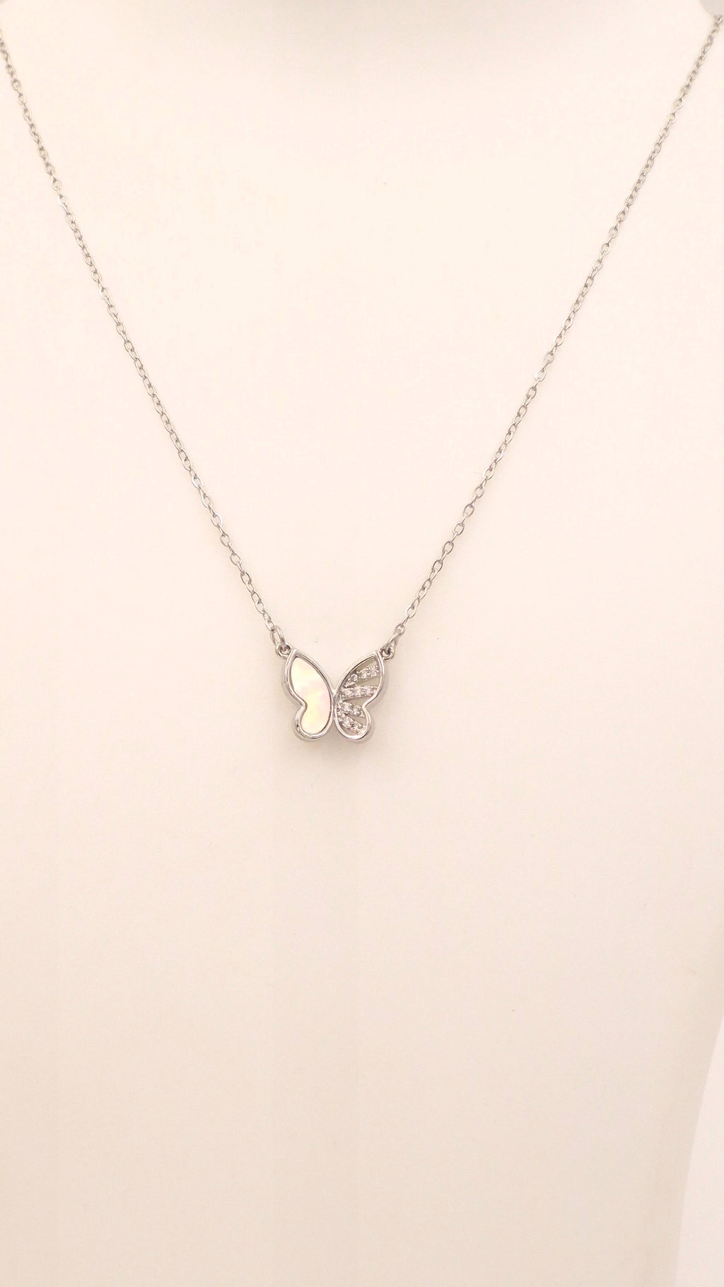 Silver Butterfly Necklace for Women | Anti-Tarnish Waterproof Hypoallergenic Minimal Jewellery