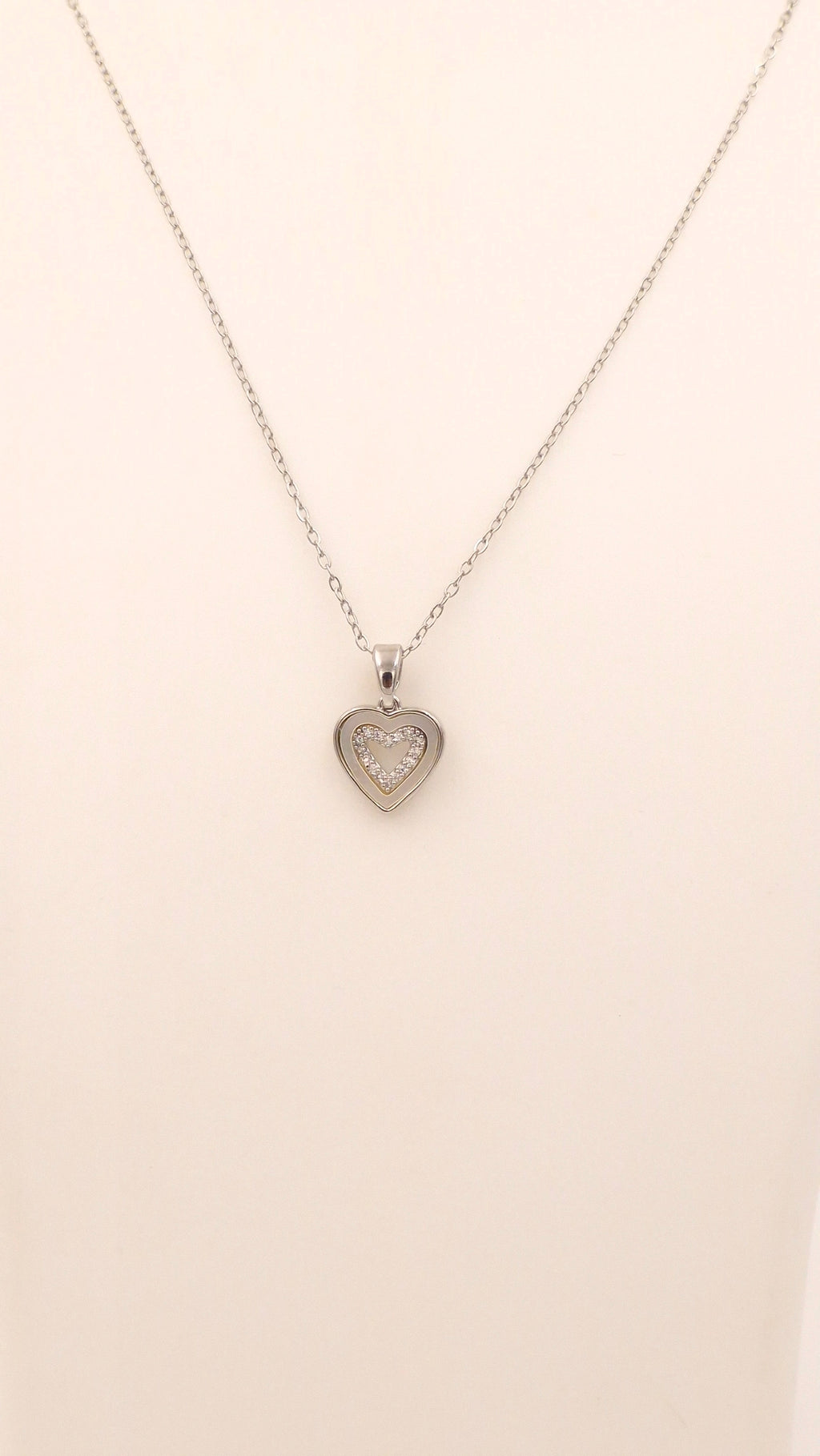 Cute Silver Heart Necklace for Women | Anti-Tarnish Waterproof Hypoallergenic Minimal Jewellery
