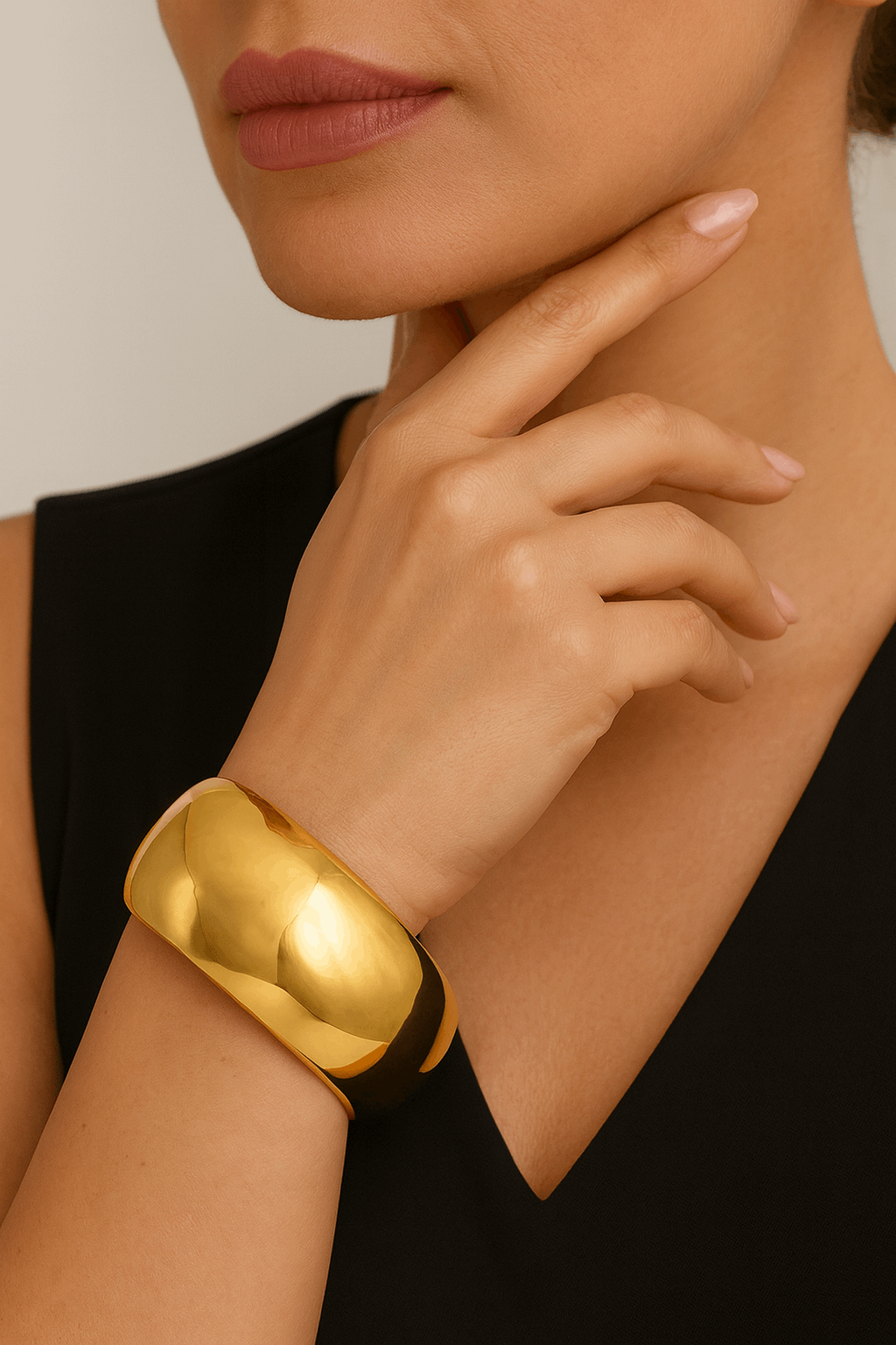 Anti-Tarnish Broad Gold Plated Stainless Steel Openable Kada – Premium Gloss Finish