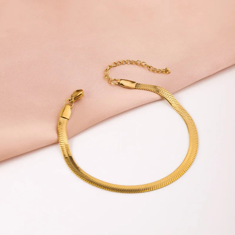 Snake Chain Bracelet for Women | Anti Tarnish Waterproof Jewellery